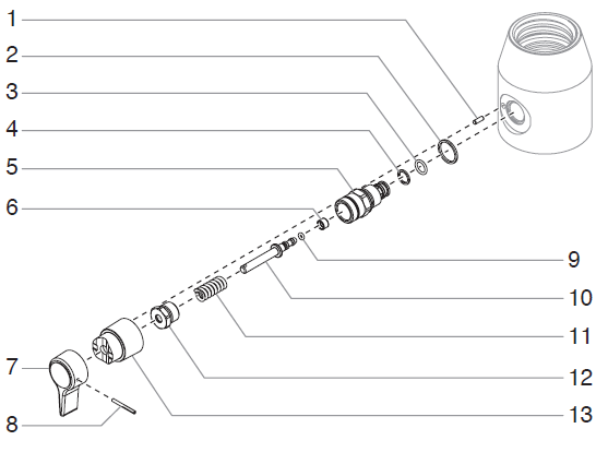 840i PRIME/SPRAY Valve Assembly (P/N 800-915)